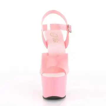 SKY308N/BPTPU/M Růžové sexy boty | SKY-308N Pleaser - zepředu