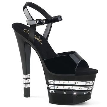 Černé taneční sexy boty SKY309LNRS/B/M | SKY-309LNRS Pleaser Černé taneční sexy boty SKY309LNRS/B/M | SKY-309LNRS Pleaser