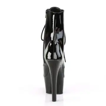 Černé kotníčkové kozačky ASP1020/B/M | ASPIRE-1020 Pleaser - zezadu