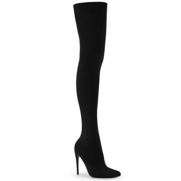 Dámské kozačky | Černé nylonové s natahovací nohavicí COURTLY3005/BNY Pleaser