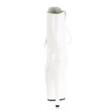 Bílé kotníčkové kozačky ADO1020/W/M | ADORE-1020 Pleaser - zezadu