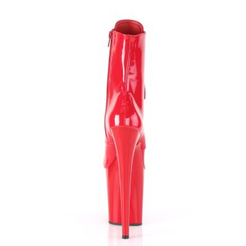 Červené taneční kozačky FLAM1020/R/M | FLAMINGO-1020 Pleaser - zezadu Červené taneční kozačky FLAM1020/R/M | FLAMINGO-1020 Pleaser - zezadu