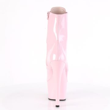 Růžové kotníčkové kozačky ADO1020/BP/M | ADORE-1020 Pleaser - zezadu