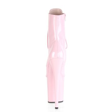 Růžové taneční kozačky FLAM1020/BP/M | FLAMINGO-1020 Pleaser - zezadu Růžové taneční kozačky FLAM1020/BP/M | FLAMINGO-1020 Pleaser - zezadu