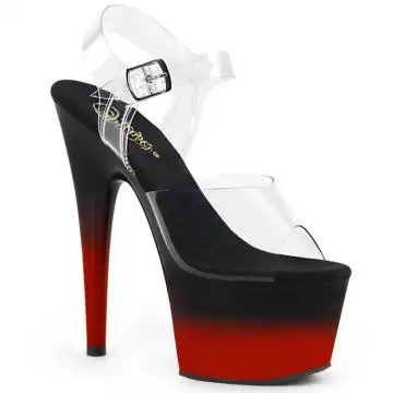 Červenočerné taneční sexy boty ADO708BR-H/C/B-R | ADORE-708BR-H Pleaser
