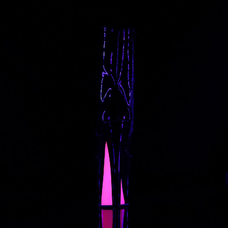 XTREME-1020TT XTM1020TT/B/B-NHP Kozačky s platformou a extra vysokým podpatkem pro pole dance - zezadu