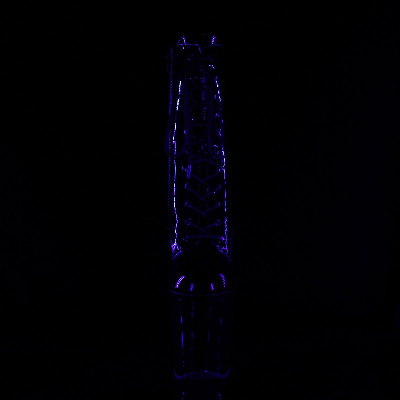 XTREME-1020TT XTM1020TT/B/B-NHP Kozačky s platformou a extra vysokým podpatkem pro pole dance - zepředu