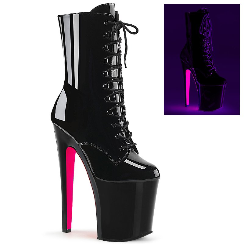 XTREME-1020TT XTM1020TT/B/B-NHP Kozačky s platformou a extra vysokým podpatkem pro pole dance
