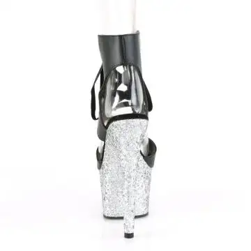 Luxusní boty pro go-go tanečnice Pleaser ADO700-14LG/BPU/SG | ADORE-700-14LG Pleaser - zezadu