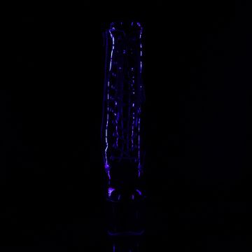 Taneční kozačky SKY1020TT/B/B-NHP na velmi vysokém podpatku a platformě | SKY-1020TT Pleaser - zepředu