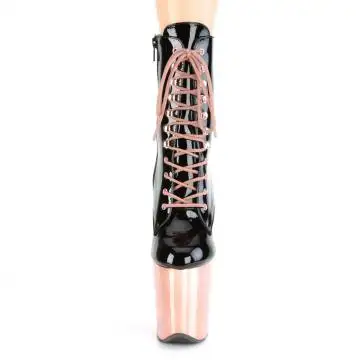 FLAM1020/B/ROGLDCH taneční kotníkové kozačky | FLAMINGO-1020 Pleaser - zepředu