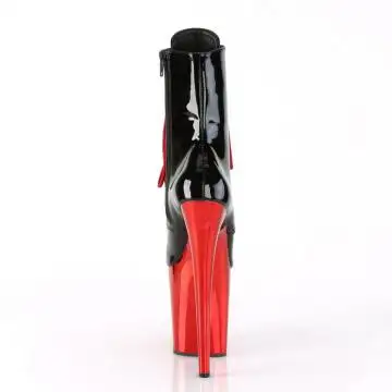 Taneční kotníkové kozačky FLAM1020/B/RCH | FLAMINGO-1020 Pleaser - zezadu