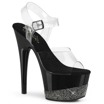 ADORE-708-3 | Boty se zdobením na striptýz Pleaser ADO708-3/C/B-PW
