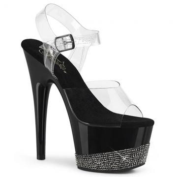 Sandály a páskové boty | ADORE-708-3 ADO708-3/C/B-PW na pole dance Pleaser
