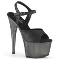 ADORE-709T Černé taneční sandály na podpatku ADO709T/BPU/M