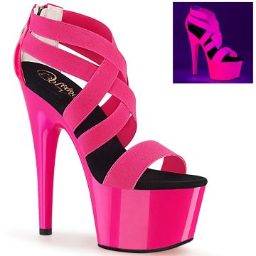ADORE-769UV | Růžové sandály svítící pod UV světlem ADO769UV/NHPELS-PT/M Pleaser