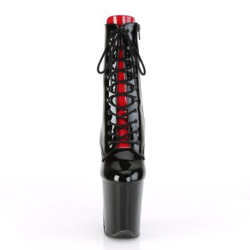 Erotické kozačky FLAM1020FH/B/M | FLAMINGO-1020FH Pleaser - zepředu Erotické kozačky FLAM1020FH/B/M | FLAMINGO-1020FH Pleaser - zepředu