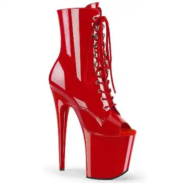 Červené go-go kozačky FLAM1021/R/M | FLAMINGO-1021 Pleaser