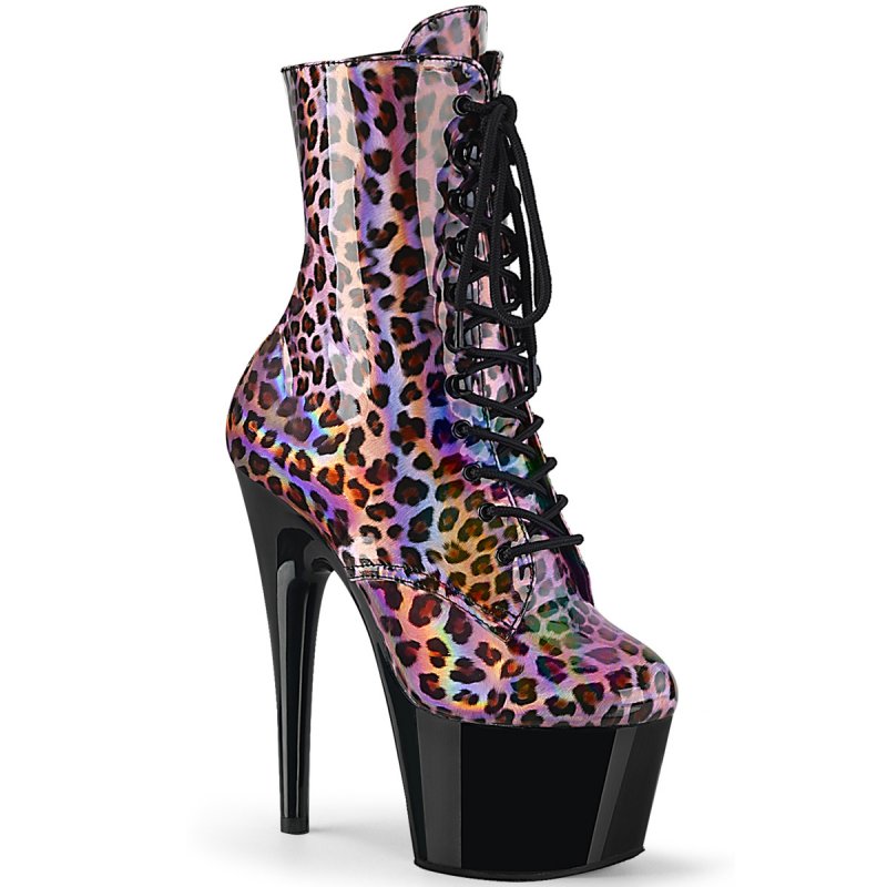 Růžové kozačky se zvířecím motivem ADO1020LP/PNHG/B | ADORE-1020LP Pleaser