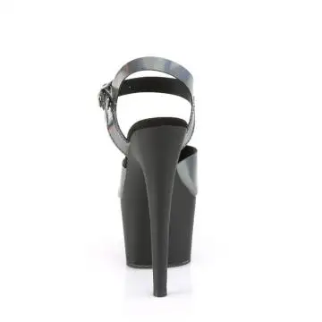 Sexy boty s hologramem na vysokém podpatku ADO708N-DT/PWHGTPU/B | ADORE708N-DT Pleaser - zezadu