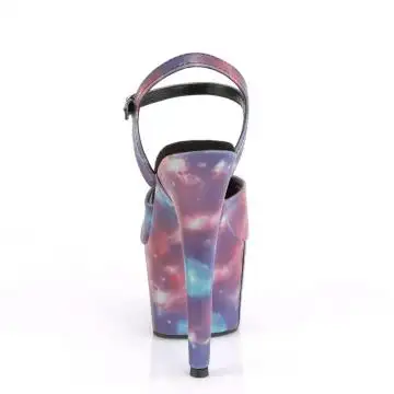 Svítící sexy boty galaxie ADO709REFL/PP-BLU/M | ADORE-709REFL Pleaser - zezadu