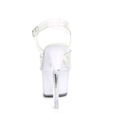 LED svítící boty Pleaser DISCOLT708/C/WGLOW do nočních klubů | DISCOLT-708 - zezadu