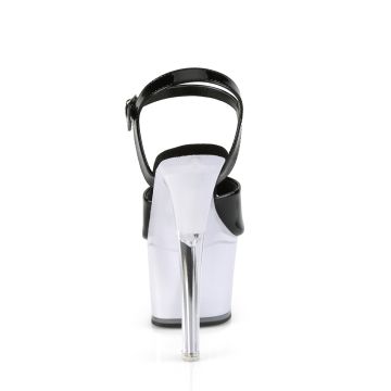 LED svítící sandály Pleaser DISCOLT709/B/WGLOW | DISCOLT-709 - zezadu