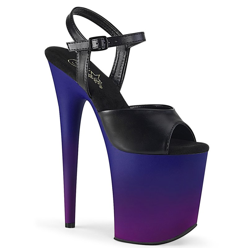 Taneční boty na pole dance Pleaser FLAM809BP/BPU/BLU-PP