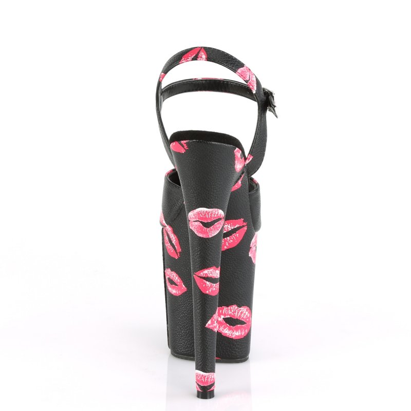 FLAMINGO-809KISSES FLAM809KISSES/BPU/M sandály Pleaser s polibky | FLAMINGO-809KISSES Pleaser - zezadu