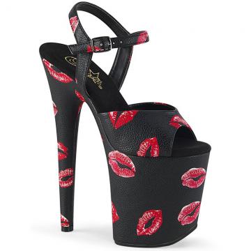 FLAMINGO-809KISSES FLAM809KISSES/BPU/M sandály Pleaser s polibky