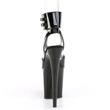 Černé sandály Pleaser FLAM891/B/M do nočních podniků | FLAMINGO-891 Pleaser - zezadu
