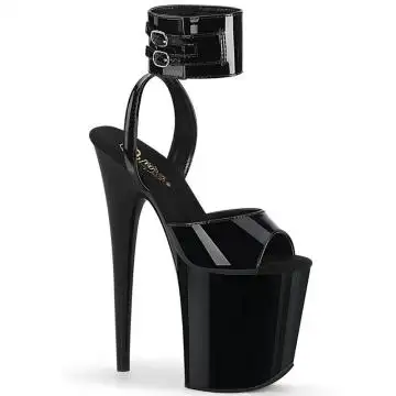 Černé sandály Pleaser FLAM891/B/M do nočních podniků | FLAMINGO-891 Pleaser