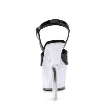 Svítící boty s LED diodami Pleaser ILLUMTR709/B/WGLOW | ILLUMTR-709 - zezadu