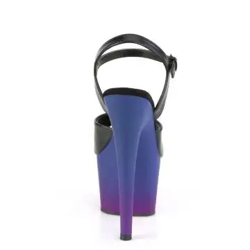 Boty na podpatku a platformě ADO709BP/BPU/BLU-PP | ADORE-709BP Pleaser - zezadu
