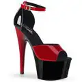 ADORE-789 červeno černé sexy sandály ADO789/R-B/B-R