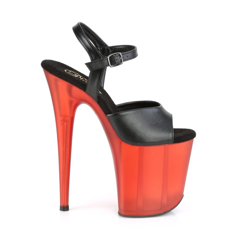 Extra vysoké podpatky sexy boty FLAM809T/BPU/R | FLAMINGO-809T Pleaser - z vnějšku