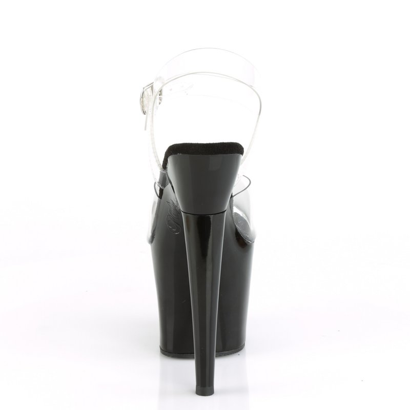 Sexy boty na vysokém podpatku a platformě LOVEHN708/C/B | LOVETHORN-708 Pleaser - zezadu