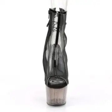 Černé boty Pleaser ADO1018MSHT/B-MS/SMK pro go-go tanečnice | ADORE-1018MSHT Pleaser - zepředu