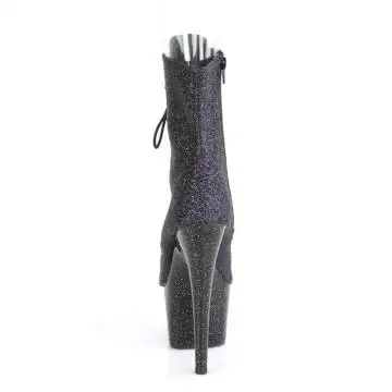 Striptýz kozačky s třpytkami Pleaser ADO1021MG/PPG/B | ADORE-1021MG Pleaser - zezadu