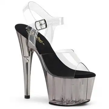 Kouřové taneční sandály ADO708T/C/SMK | ADORE-708T Pleaser