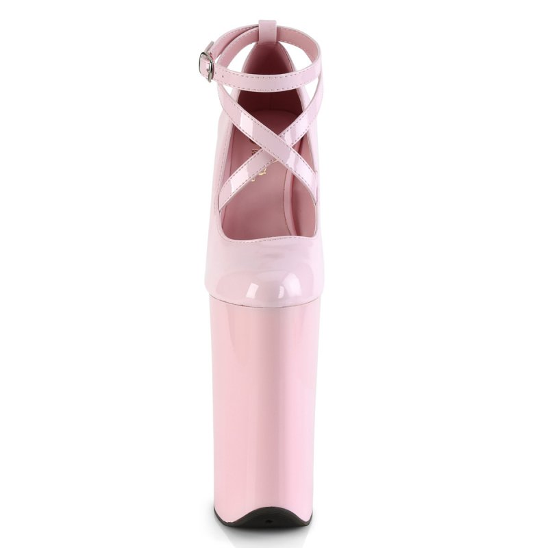 Růžové lodičky na nejvyšším podpatku BEY087/BP/M | BEYOND-087 Pleaser - zepředu