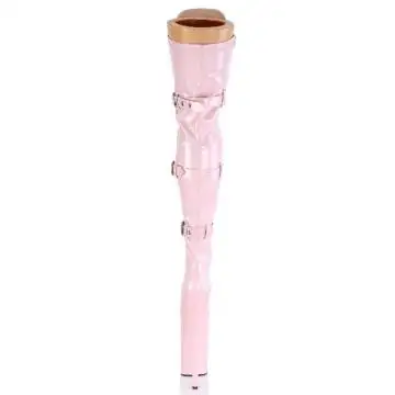 Růžové fetiš kozačky BEY3028/BP/M | BEYOND-3028 Pleaser - zezadu