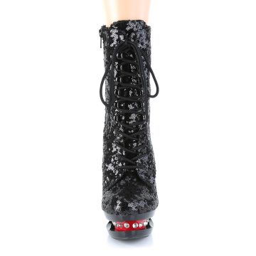 Sexy go-go kozačky BL-R1020/BSQ/B-R | BLONDIE-R-1020 Pleaser - zepředu Sexy go-go kozačky BL-R1020/BSQ/B-R | BLONDIE-R-1020 Pleaser - zepředu