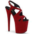 Rudé taneční boty na extra vysokém podpatku FLAMINGO-831FS FLAM831FS/RFS/M
