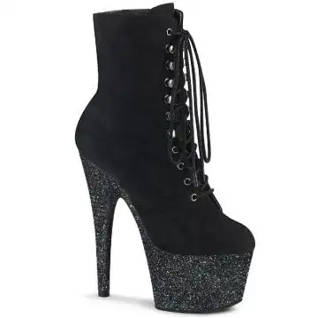 Černé kotníčkové kozačky ADO1020FSMG/BFS/BG | ADORE-1020FSMG Pleaser