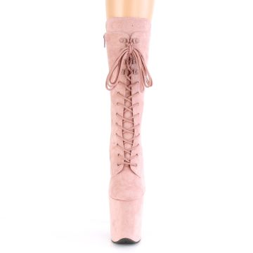 Pole dance růžové kozačky FLAM1050FS/BHFS/M | FLAMINGO-1050FS Pleaser - zepředu