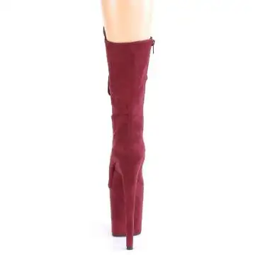 Rudé pole dance kozačky FLAM1050FS/BYFS/M | FLAMINGO-1050FS Pleaser - zezadu