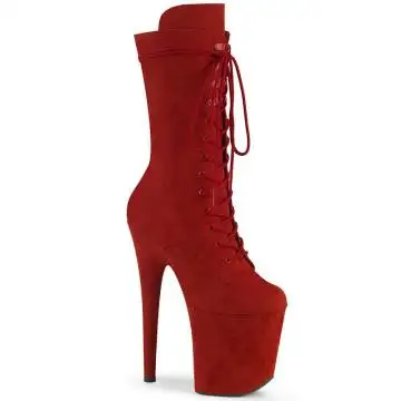 Červené taneční kozačky FLAM1050FS/RFS/M | FLAMINGO-1050FS Pleaser
