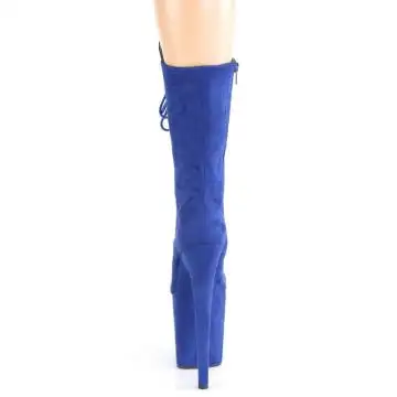 Modré taneční kozačky FLAM1050FS/RYBLFS/M | FLAMINGO-1050FS Pleaser - zezadu
