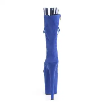 Modré taneční kozačky Pleaser FLAM1051FS/RYBLFS/M | FLAMINGO-1051FS Pleaser - zezadu